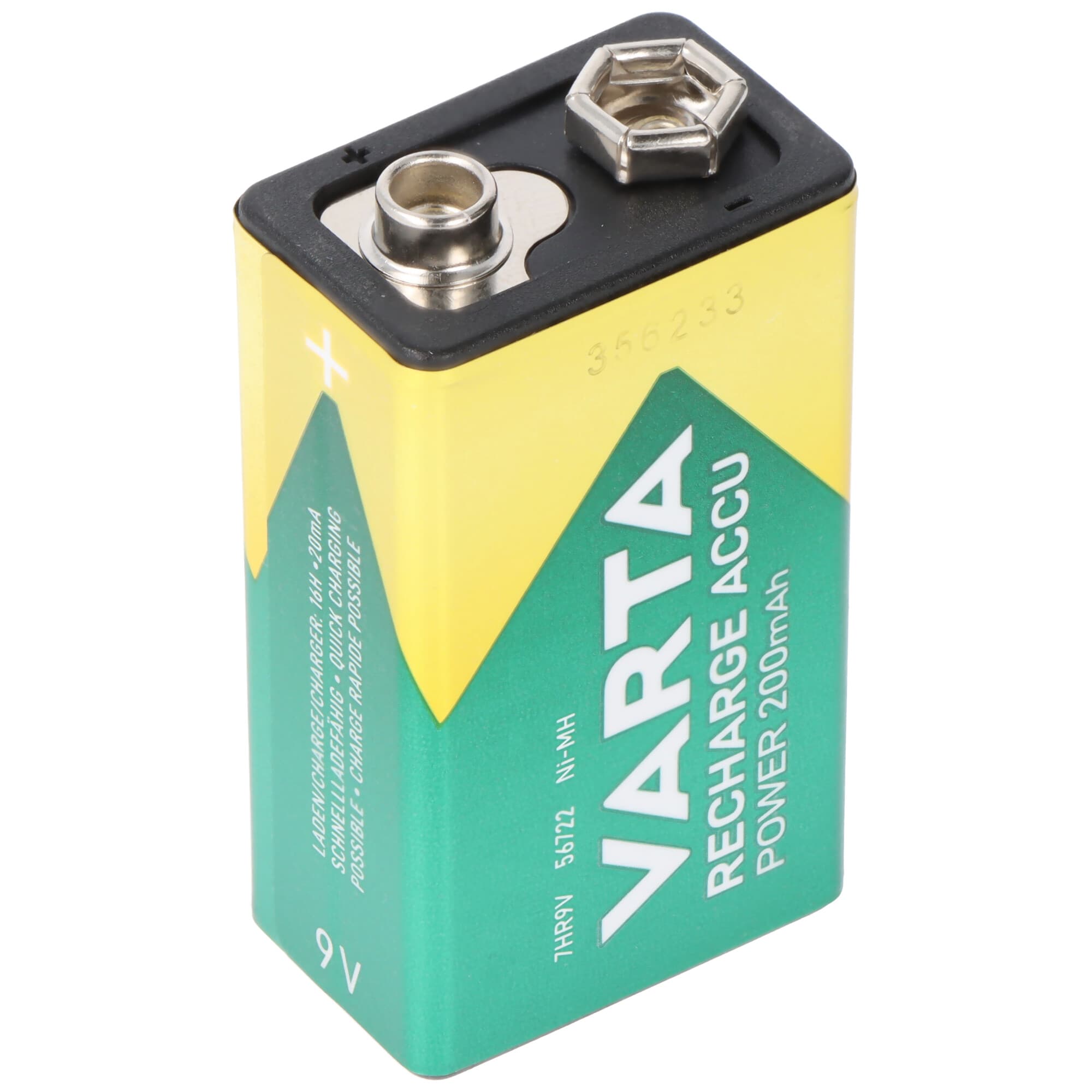 Batterie 9 Volt NiMH Varta PowerReady2Use 200mAh 567122