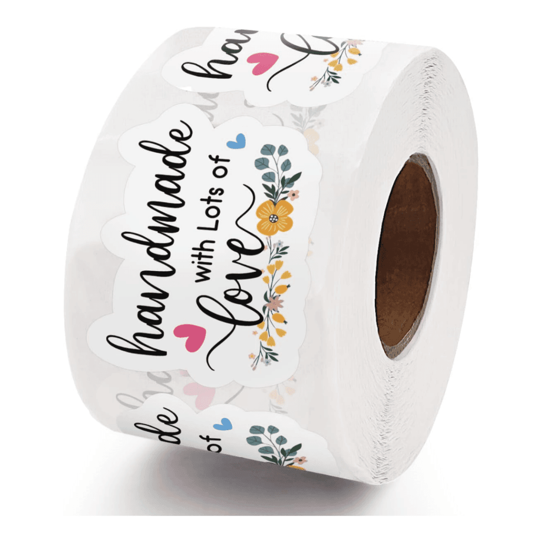 Adorables Étiquettes Autocollantes Faites Main Pour Les Petites Boutiques, Étiquettes 'merci' Pour Les Détaillants En Ligne, Les Petites